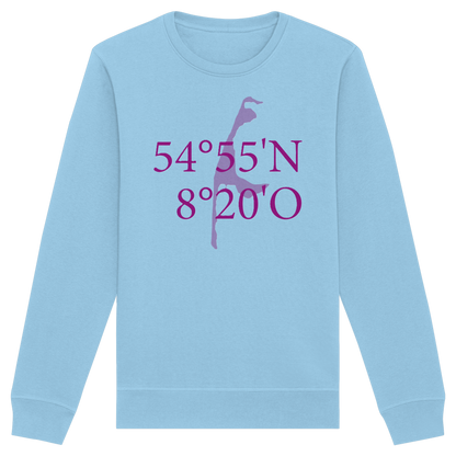 Deine Koordinaten_lila_vorne - Basic Unisex Sweatshirt