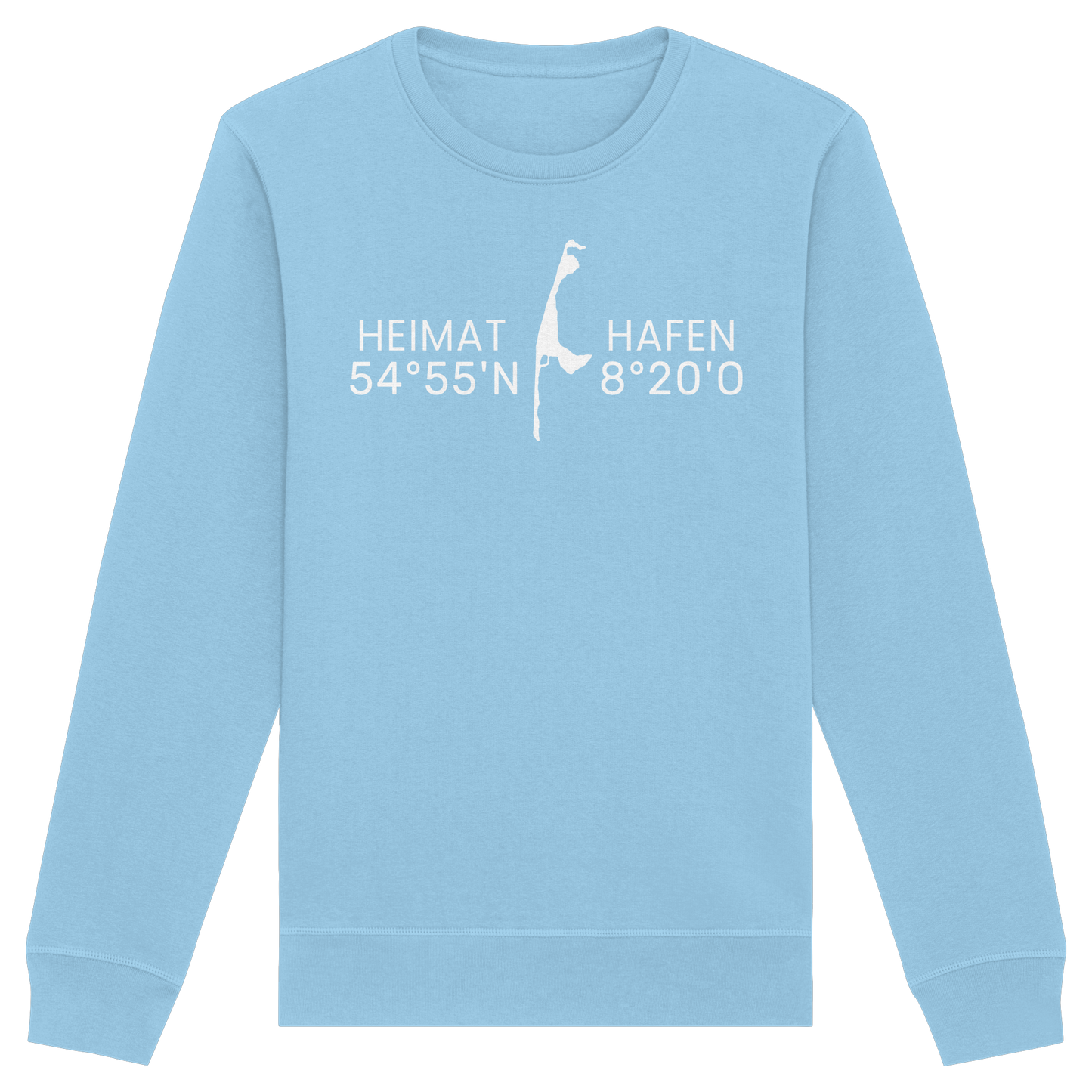 Heimat Sylt - deine Koordinate_Insel_only - Basic Unisex Sweatshirt