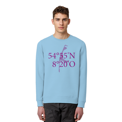 Deine Koordinaten_lila_vorne - Basic Unisex Sweatshirt