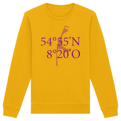 Deine Koordinaten_lila_vorne - Basic Unisex Sweatshirt