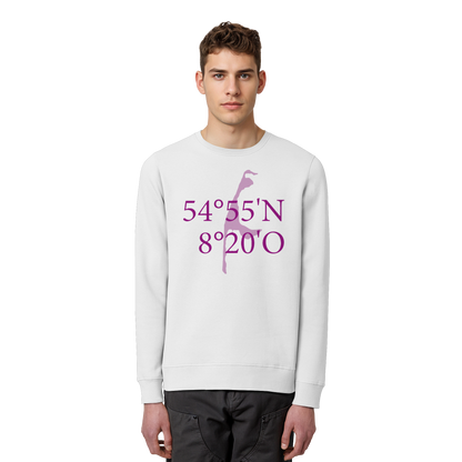 Deine Koordinaten_lila_vorne - Basic Unisex Sweatshirt
