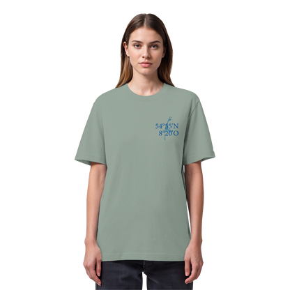 Deine Koordinaten_blau - Heavy T-Shirt (Relaxed Fit bis 3XL)