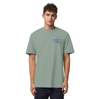 Deine Koordinaten_blau - Heavy T-Shirt (Relaxed Fit bis 3XL)