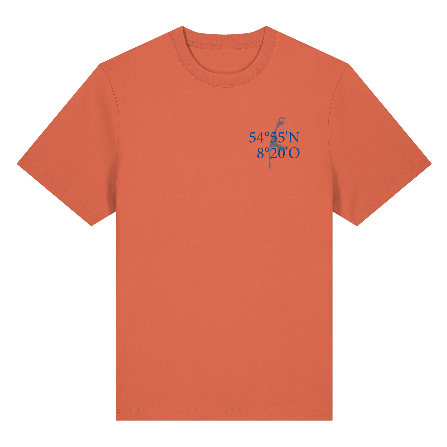 Deine Koordinaten_blau - Heavy T-Shirt (Relaxed Fit bis 3XL)