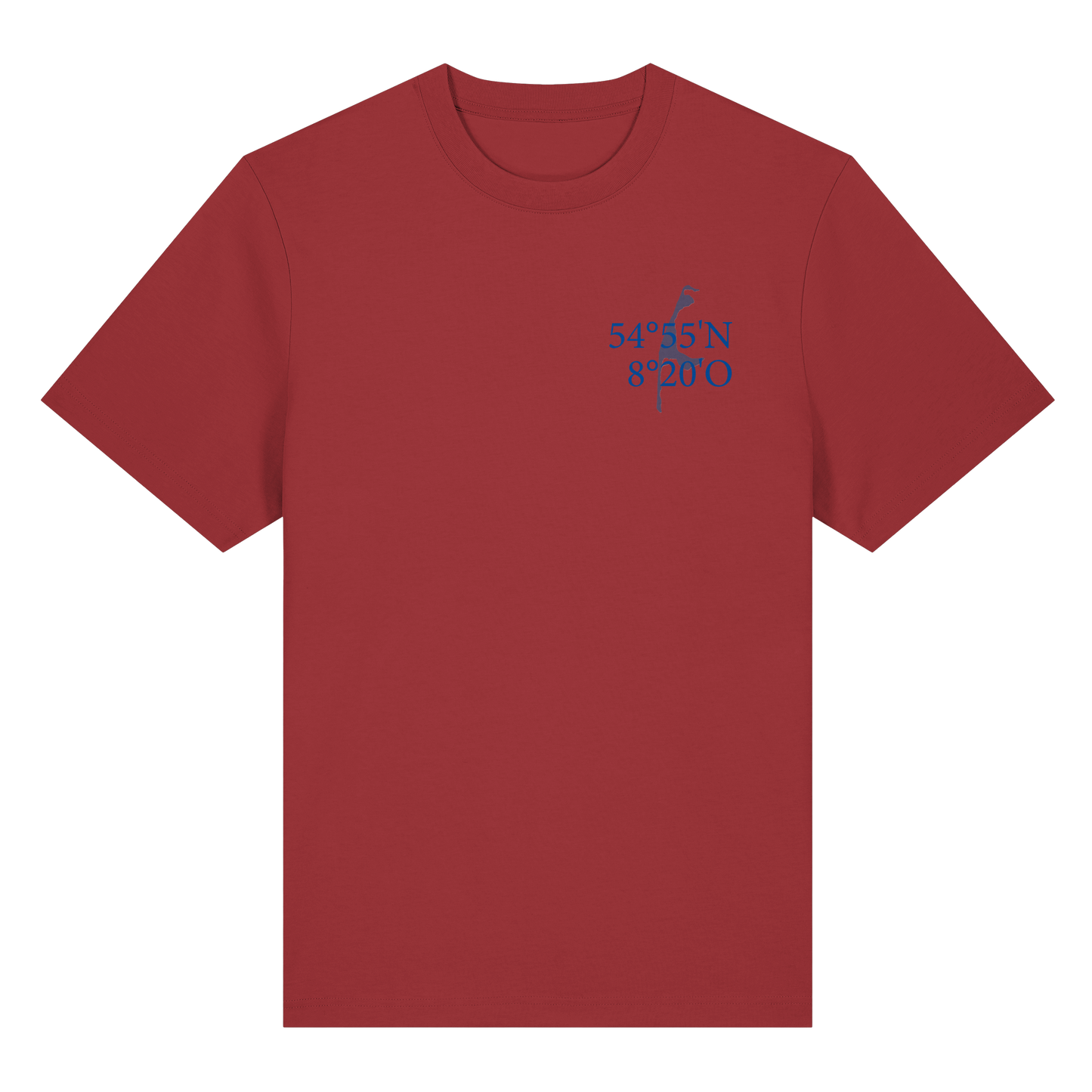 Deine Koordinaten_blau - Heavy T-Shirt (Relaxed Fit bis 3XL)