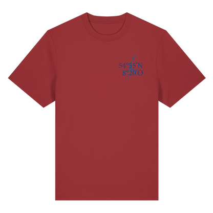 Deine Koordinaten_blau - Heavy T-Shirt (Relaxed Fit bis 3XL)