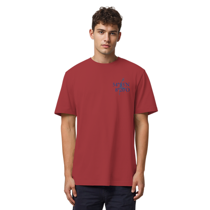 Deine Koordinaten_blau - Heavy T-Shirt (Relaxed Fit bis 3XL)