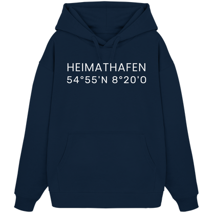 Heimat Sylt - deine Koordinate_Insel_only - Oversize Hoodie