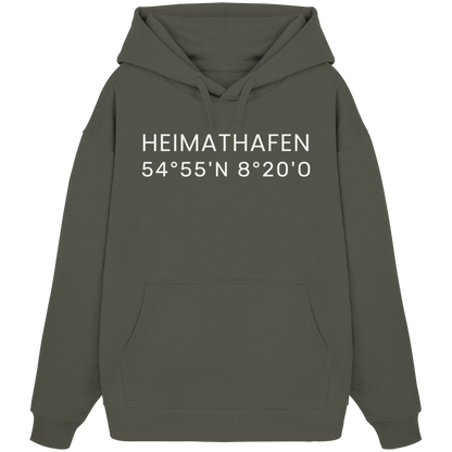 Heimat Sylt - deine Koordinate_Insel_only - Oversize Hoodie