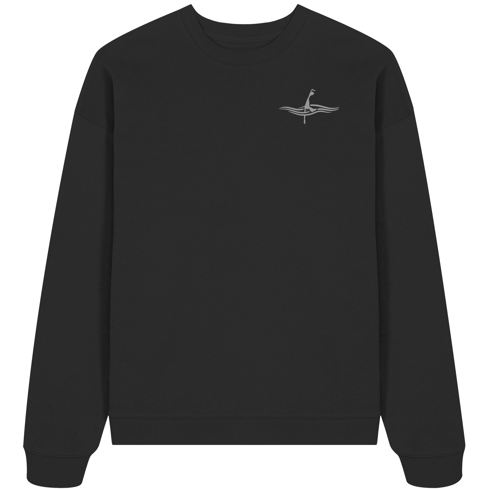 maritimes Sylt vom Meer umschlungen (Rücken) - Oversize Sweatshirt