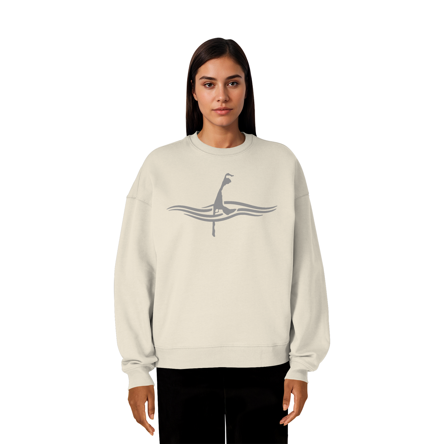 maritimes Sylt vom Meer umschlungen  - Oversize Sweatshirt