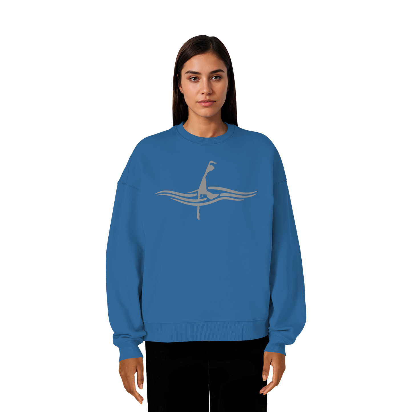 maritimes Sylt vom Meer umschlungen  - Oversize Sweatshirt