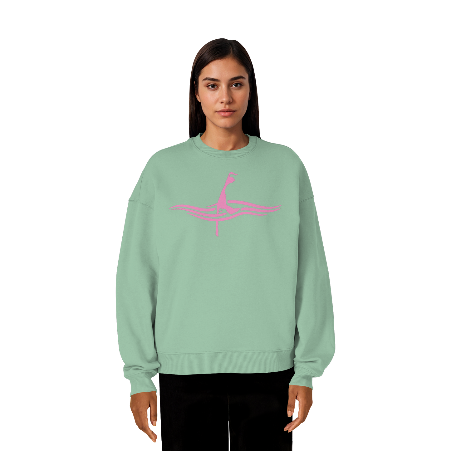 maritimes Sylt vom Meer umschlungen [rosa] - Oversize Sweatshirt
