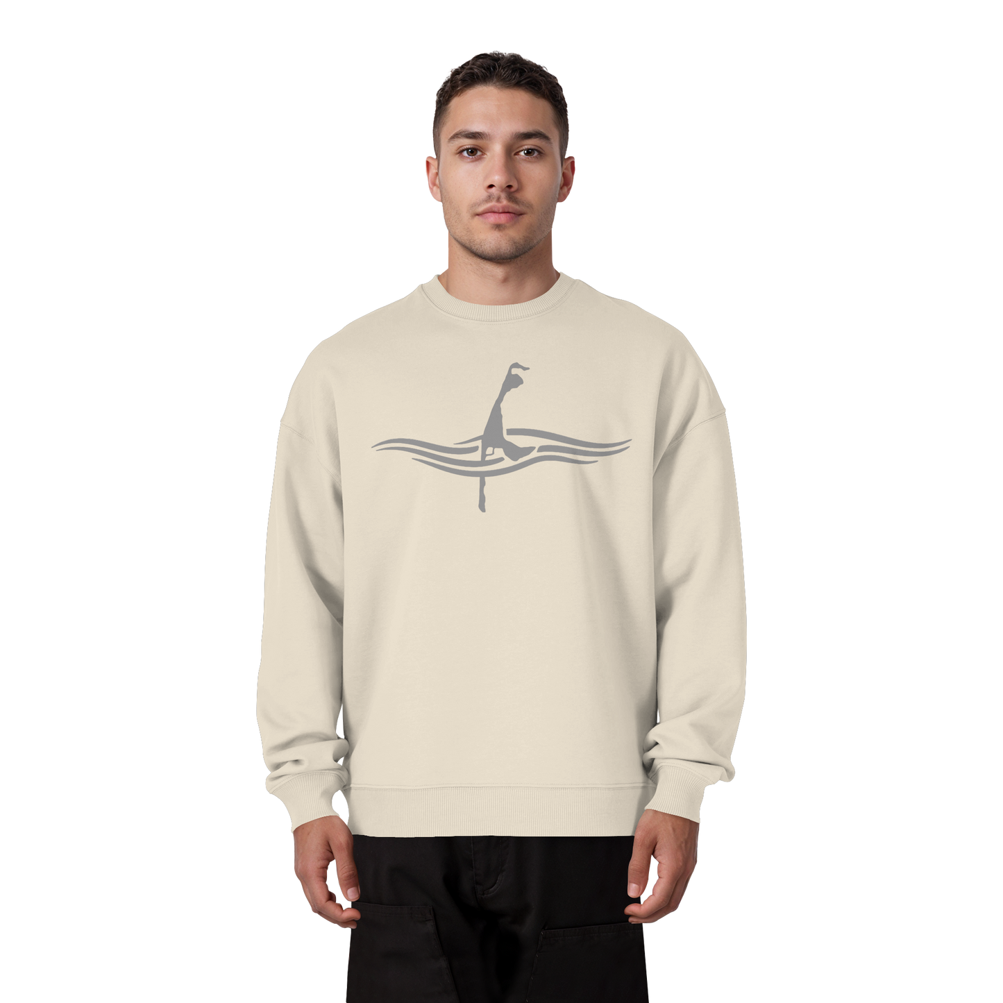 maritimes Sylt vom Meer umschlungen  - Oversize Sweatshirt