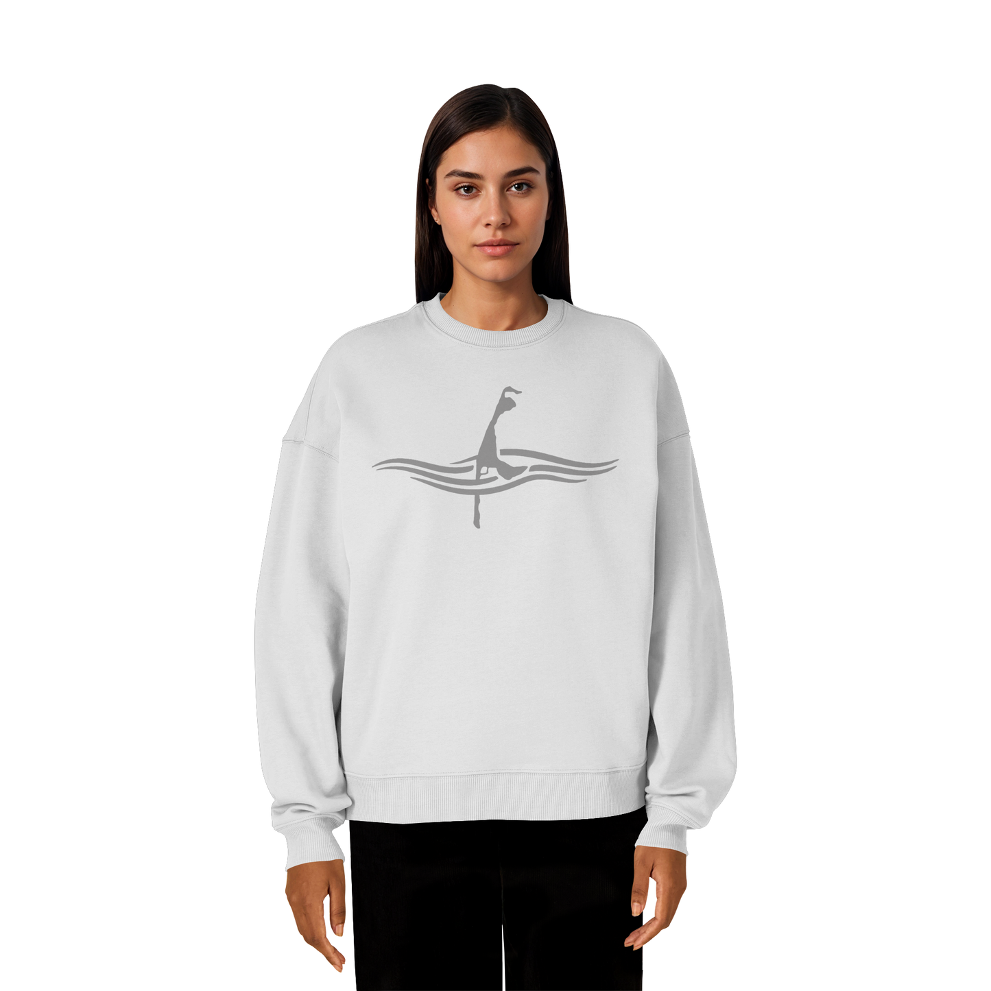 maritimes Sylt vom Meer umschlungen  - Oversize Sweatshirt