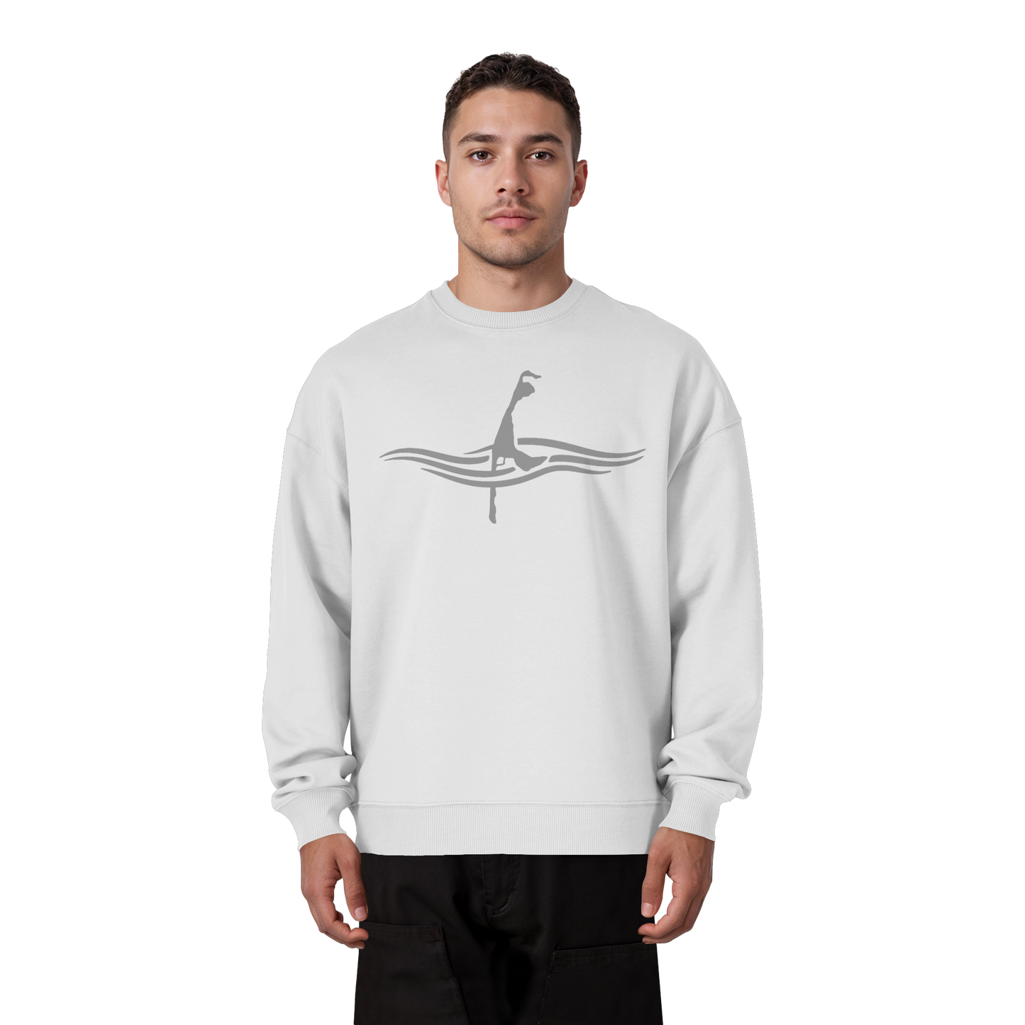 maritimes Sylt vom Meer umschlungen  - Oversize Sweatshirt