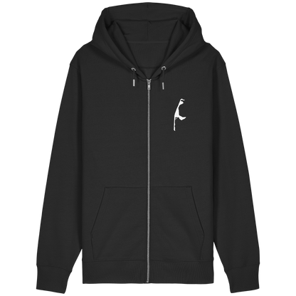 Heimathafen mit Koordinate - Relaxed Zipper (front & back)