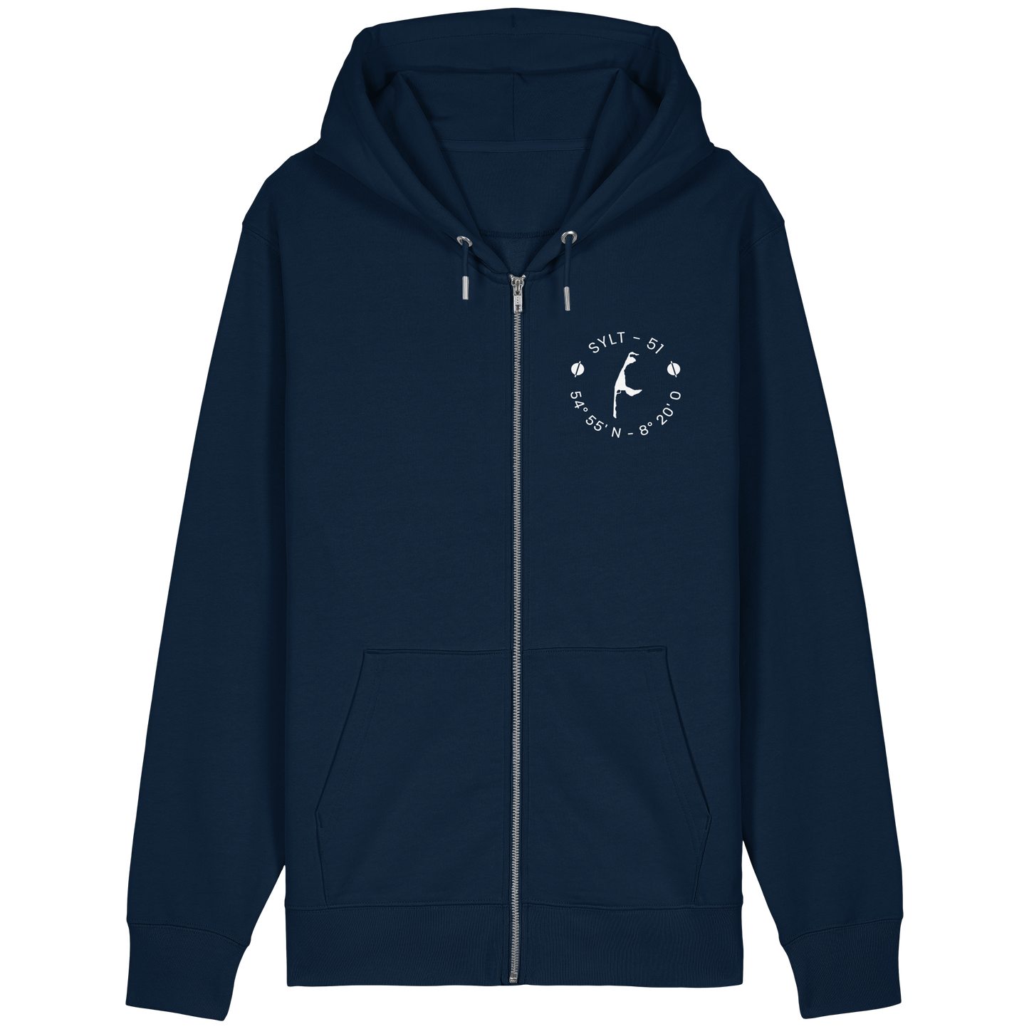 Sylter Heimathafen - Organic Relaxed Zipper (front & back)