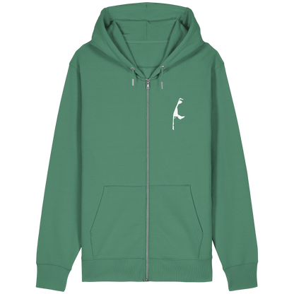 Heimathafen mit Koordinate - Relaxed Zipper (front & back)