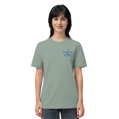 Deine Koordinaten_blau - Basic Shirt