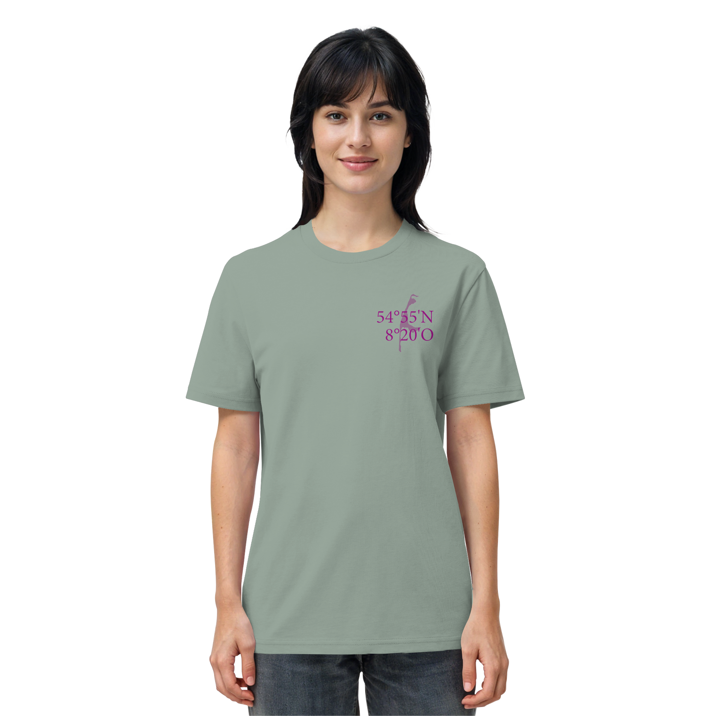 Deine Koordinate_lila - Basic Shirt