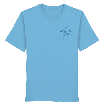 Deine Koordinaten_blau - Basic Shirt
