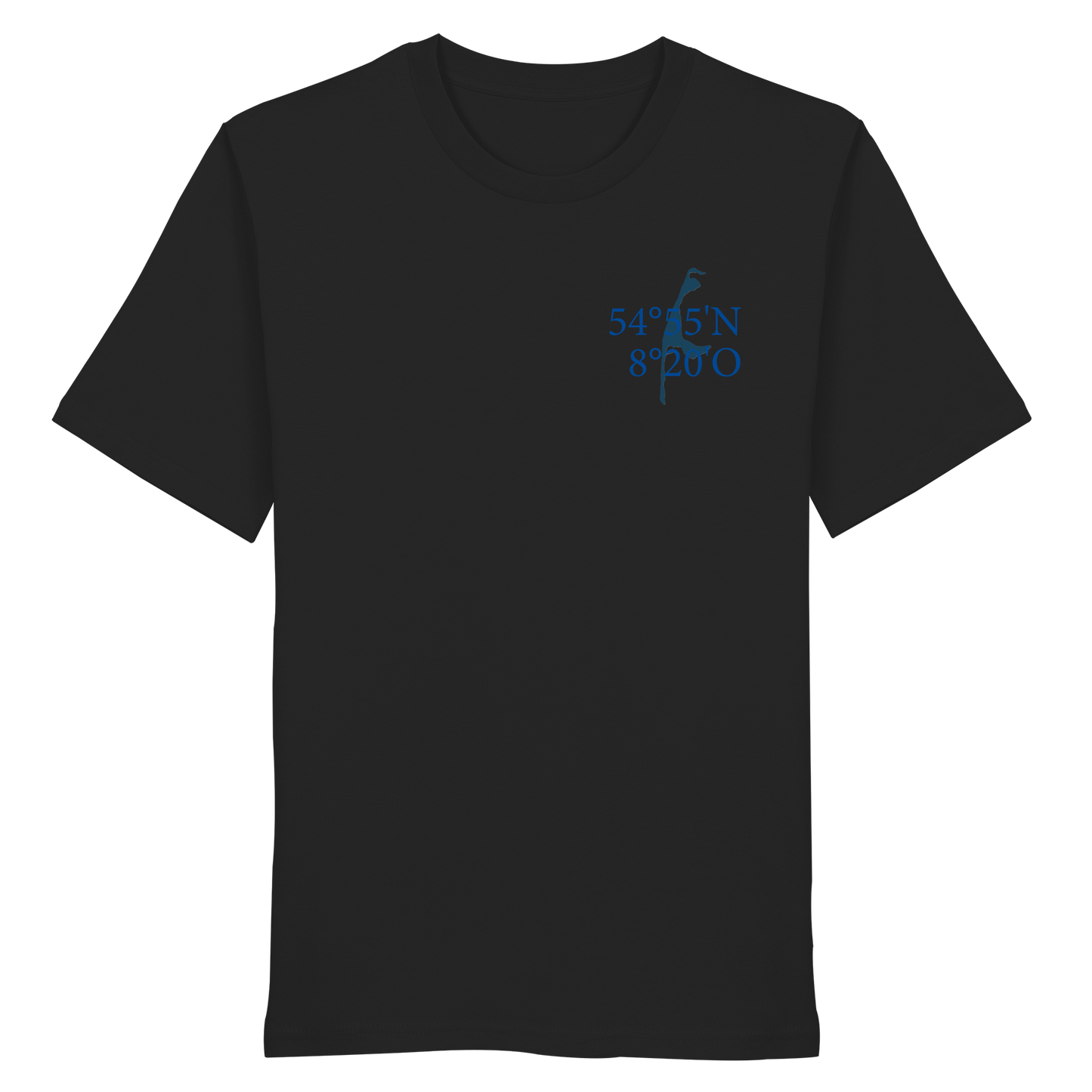 Deine Koordinaten_blau - Basic Shirt
