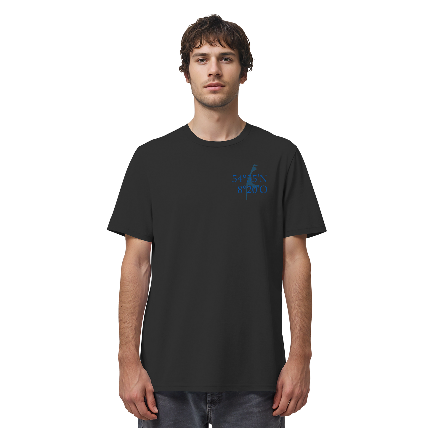 Deine Koordinaten_blau - Basic Shirt