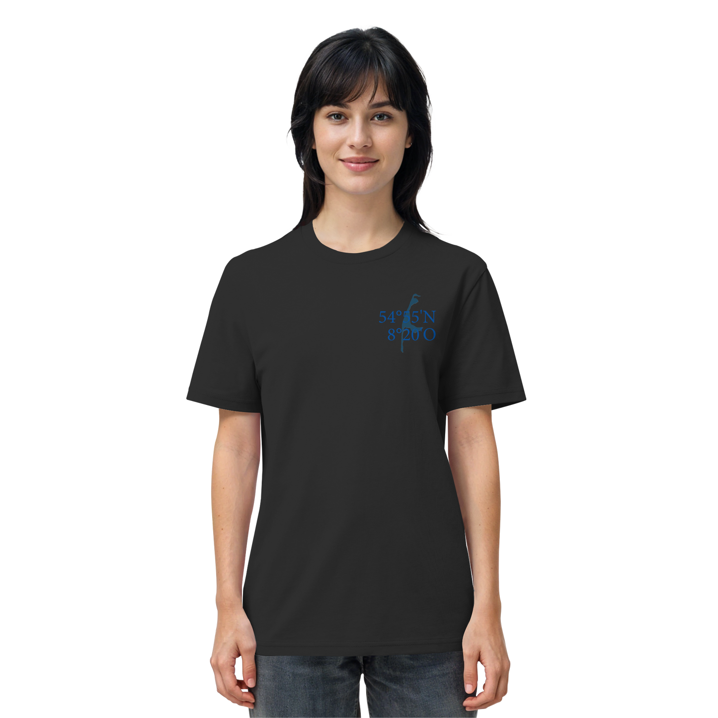 Deine Koordinaten_blau - Basic Shirt