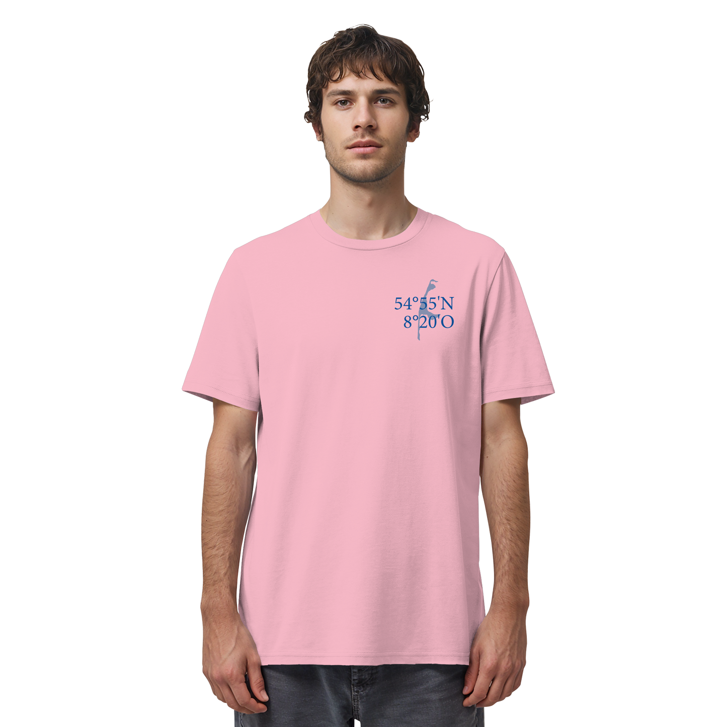 Deine Koordinaten_blau - Basic Shirt