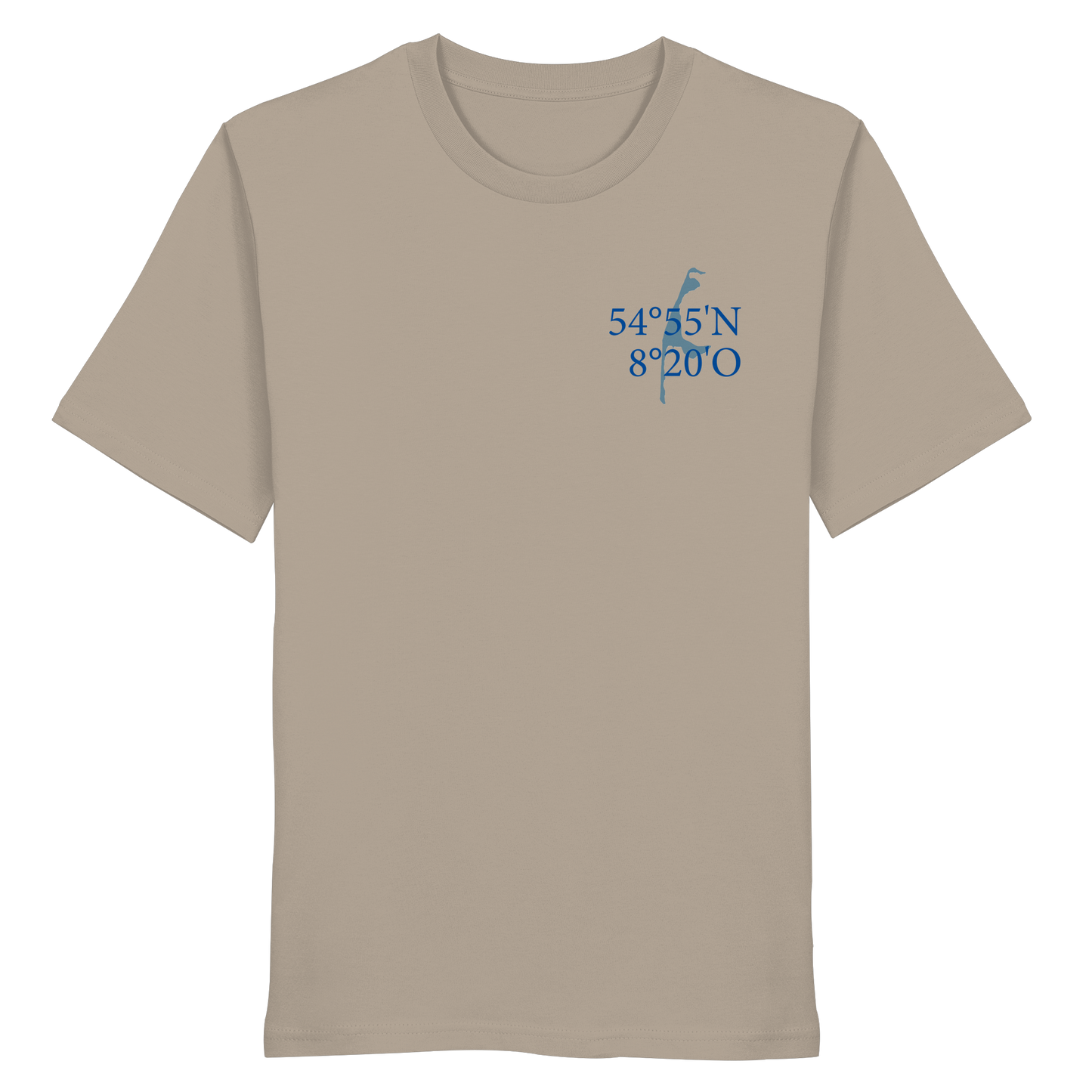 Deine Koordinaten_blau - Basic Shirt