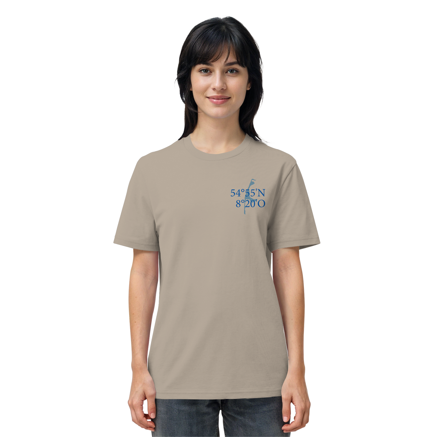 Deine Koordinaten_blau - Basic Shirt