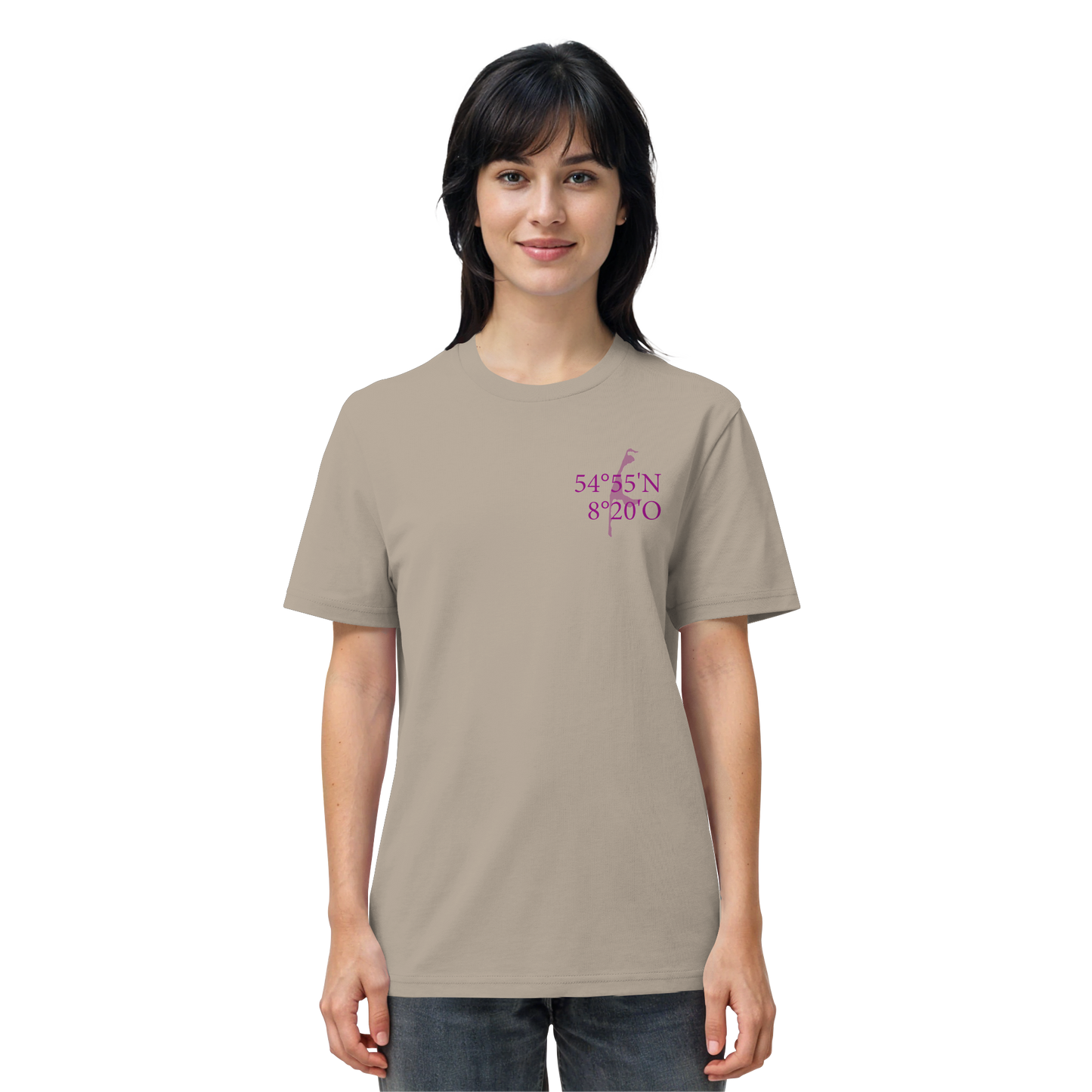 Deine Koordinate_lila - Basic Shirt
