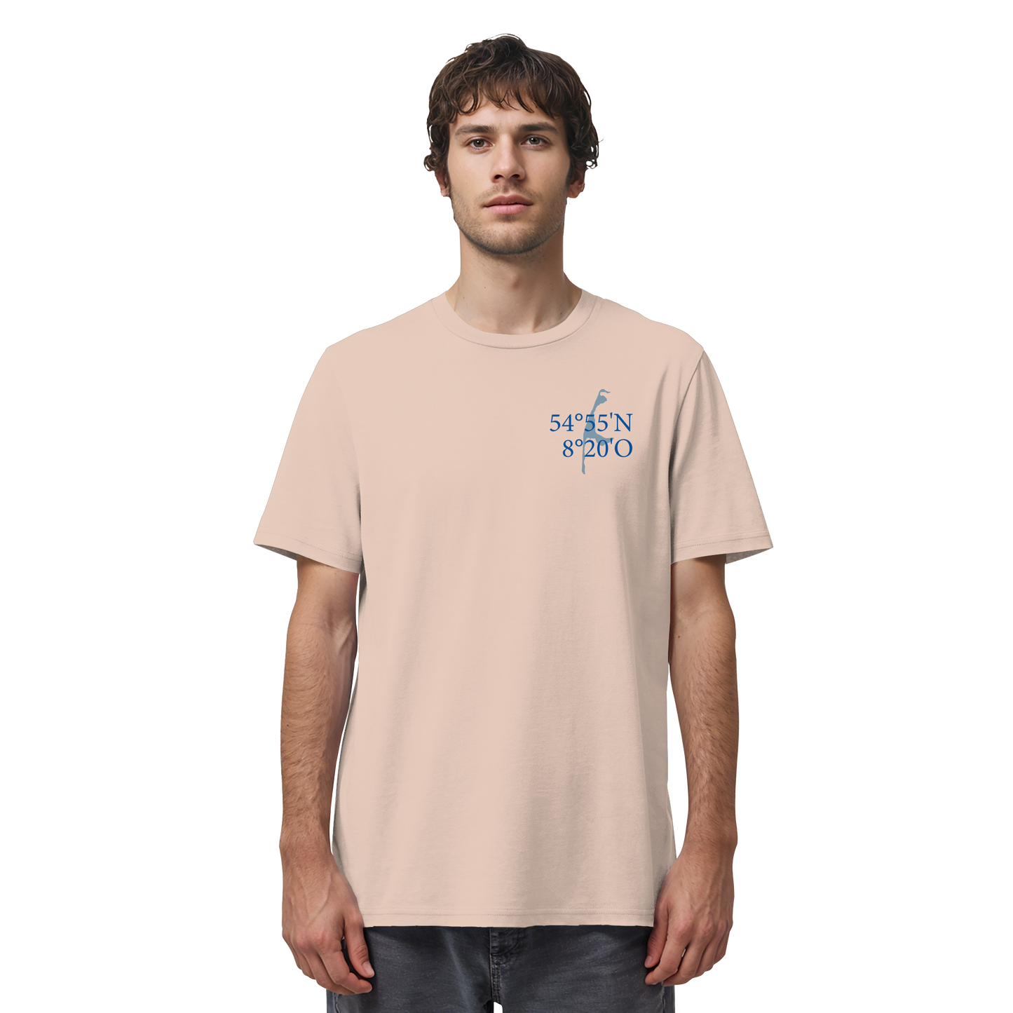 Deine Koordinaten_blau - Basic Shirt