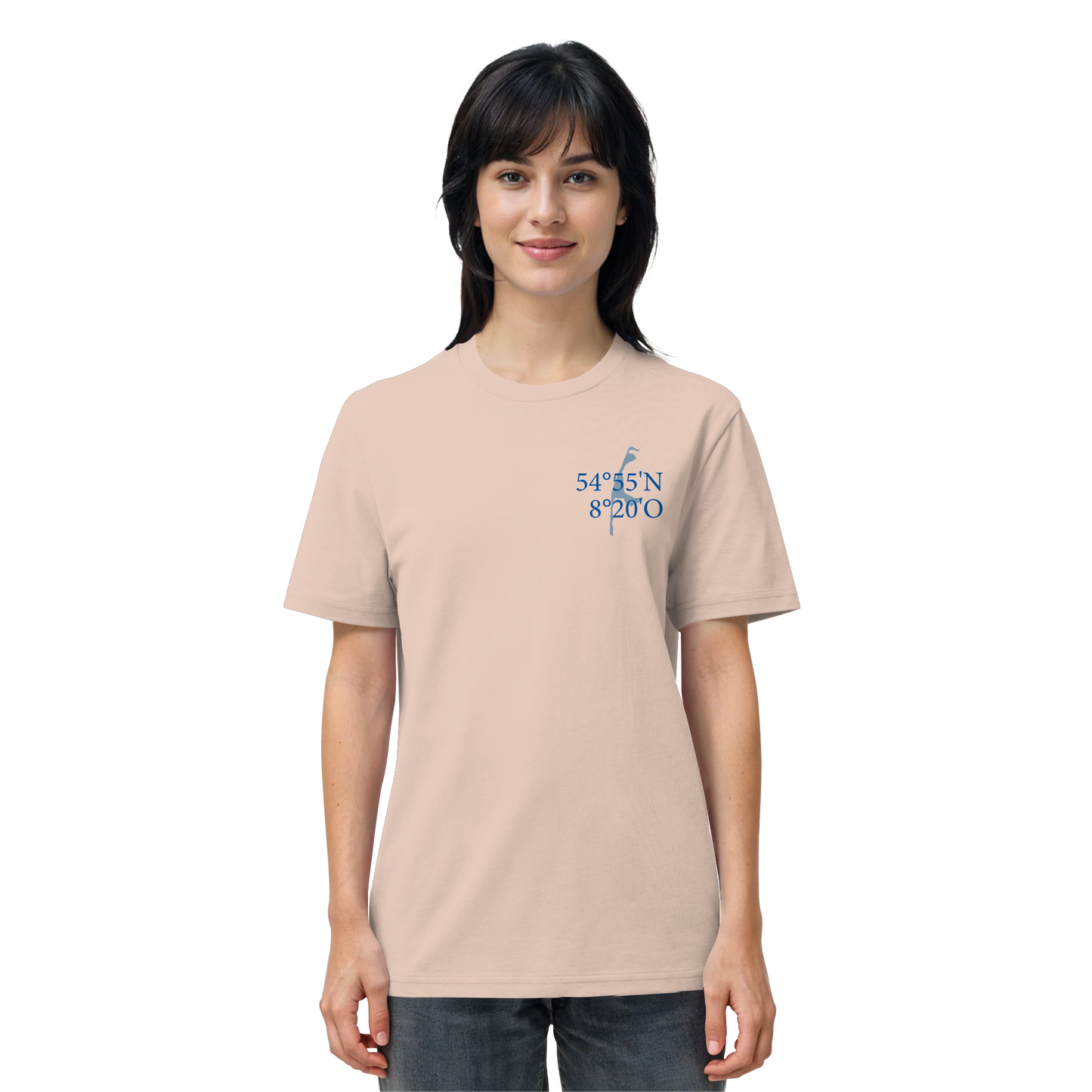Deine Koordinaten_blau - Basic Shirt