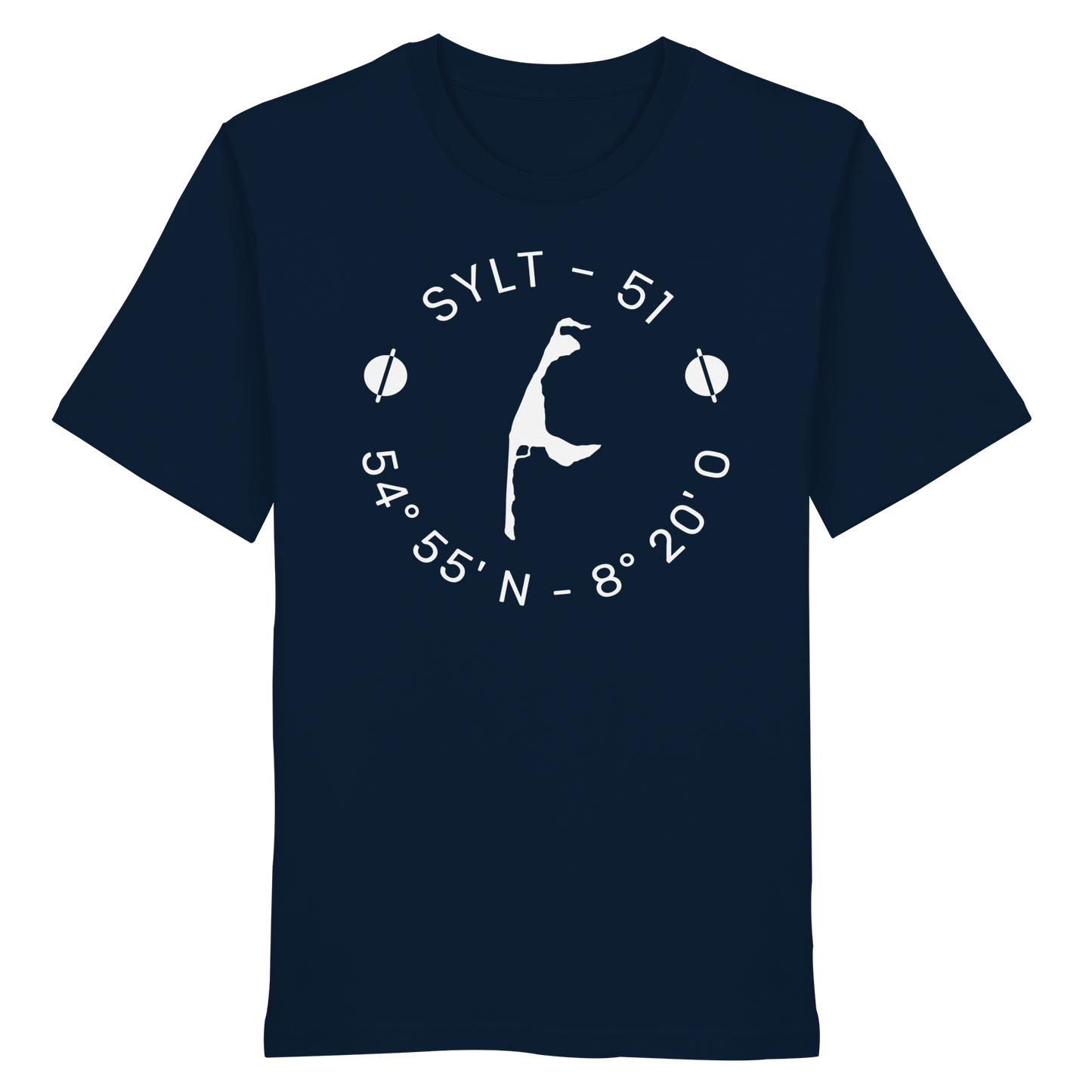Sylter Heimathafen (rund-front) - Basic Shirt