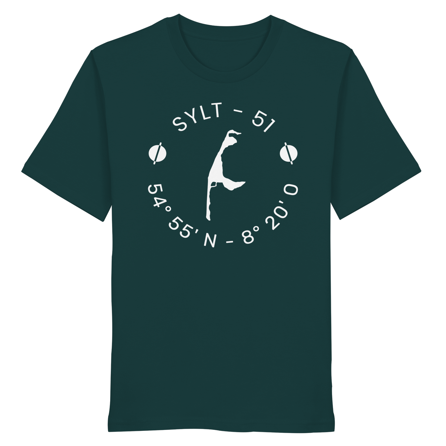 Sylter Heimathafen (rund-front) - Basic Shirt