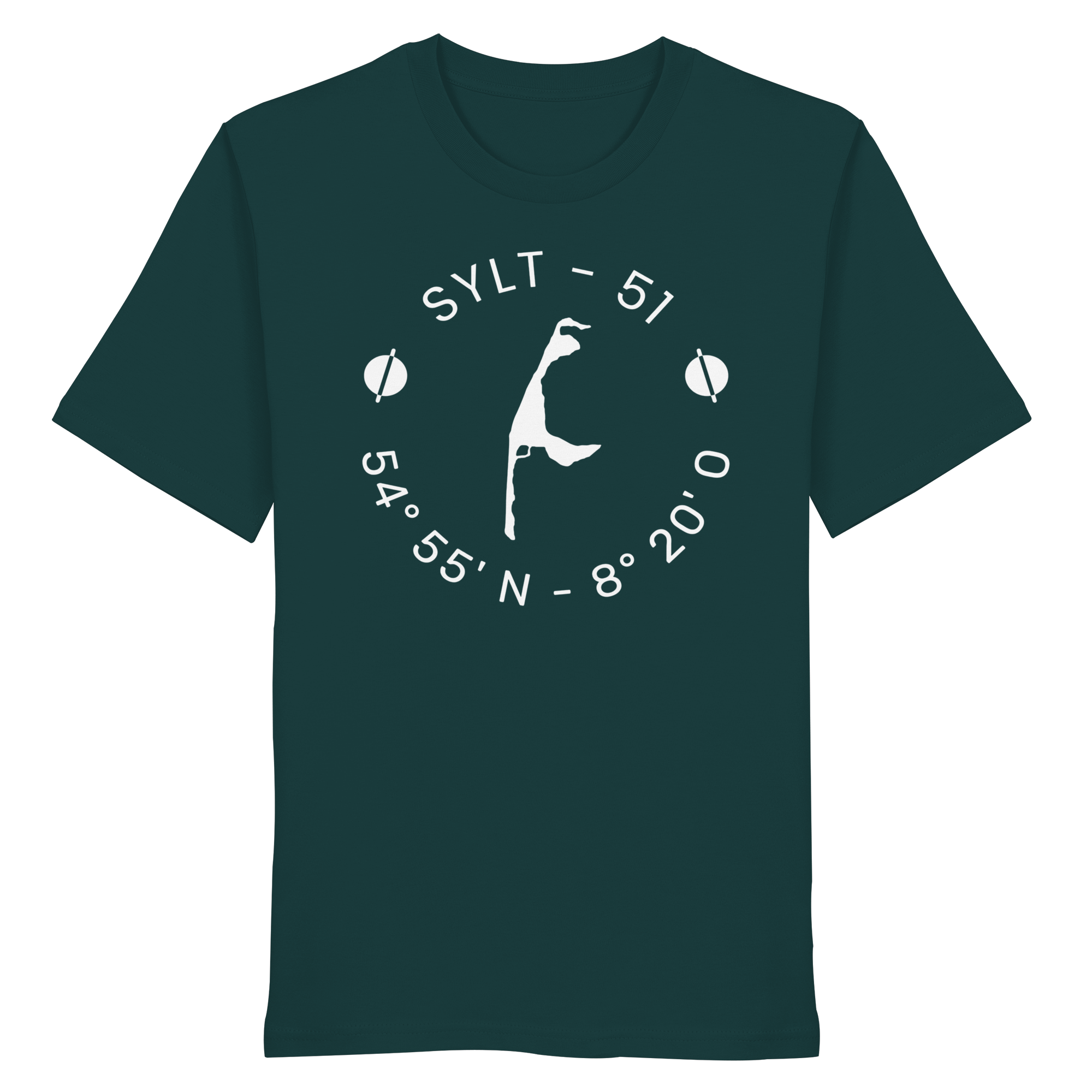 Sylter Heimathafen (rund-front) - Basic Shirt