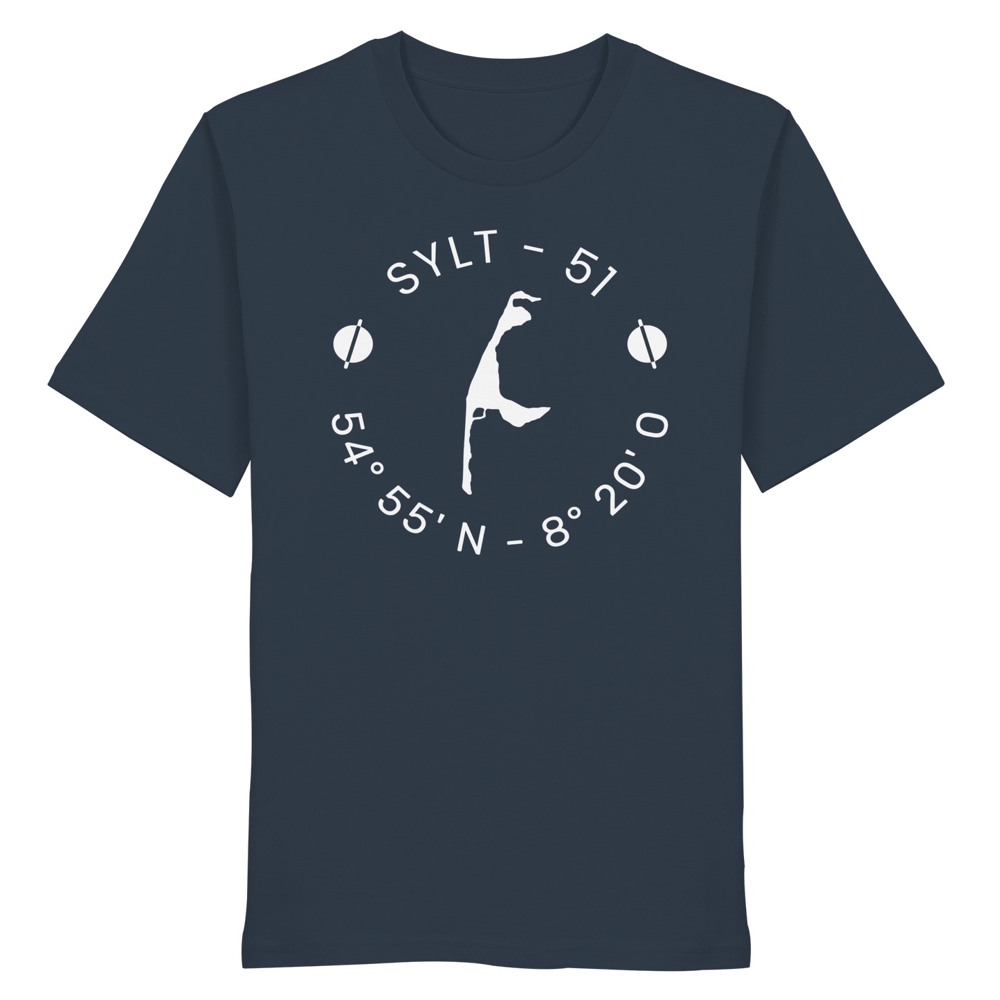 Sylter Heimathafen (rund-front) - Basic Shirt