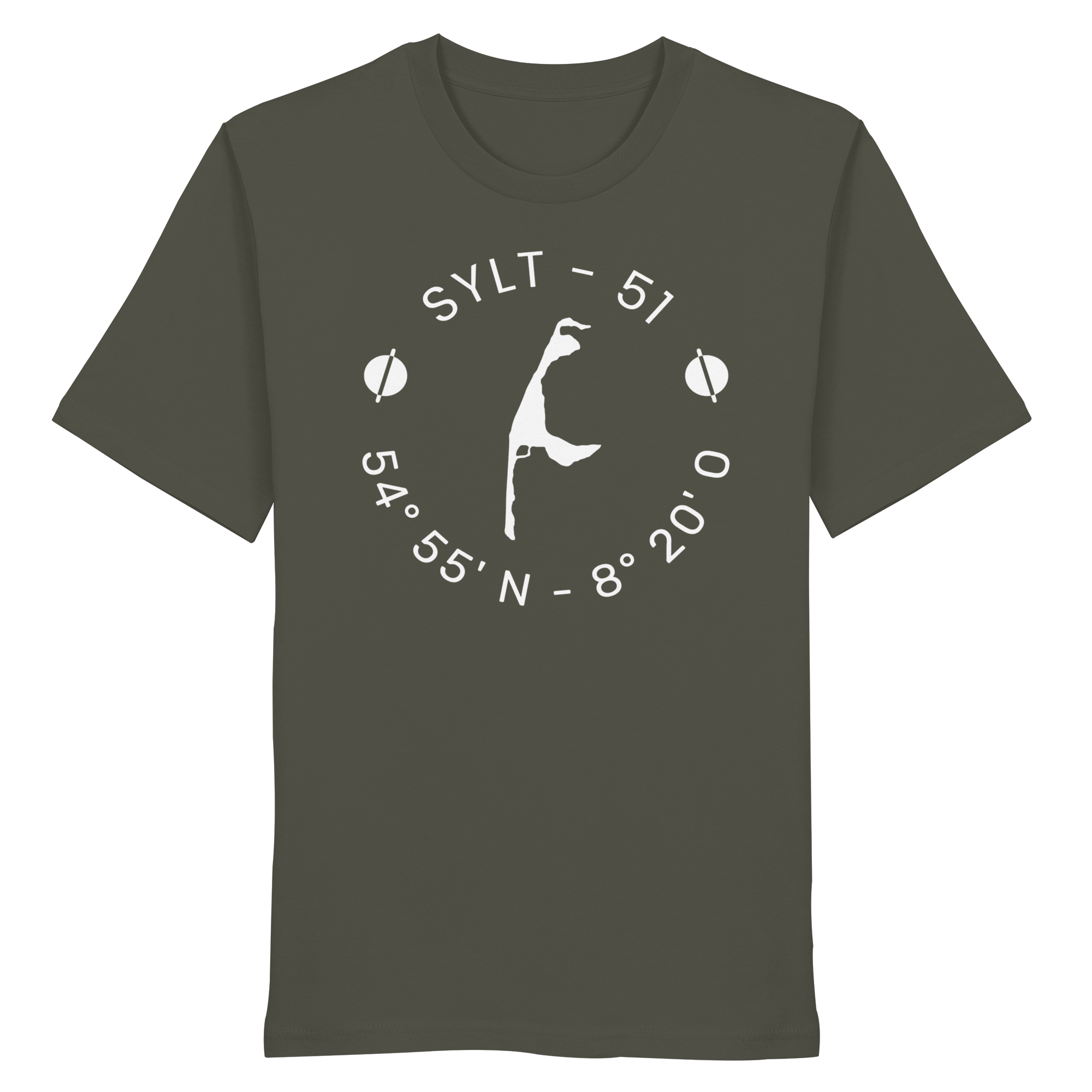 Sylter Heimathafen (rund-front) - Basic Shirt