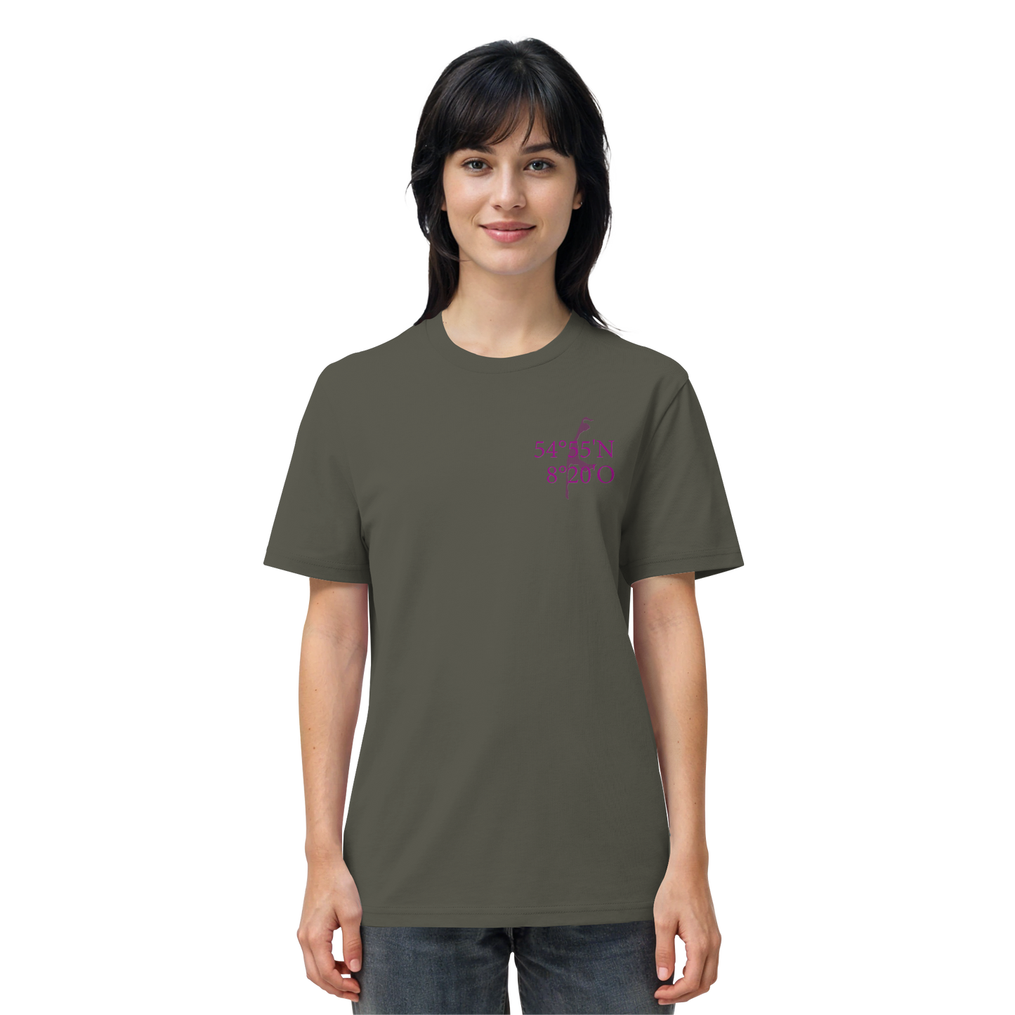 Deine Koordinate_lila - Basic Shirt