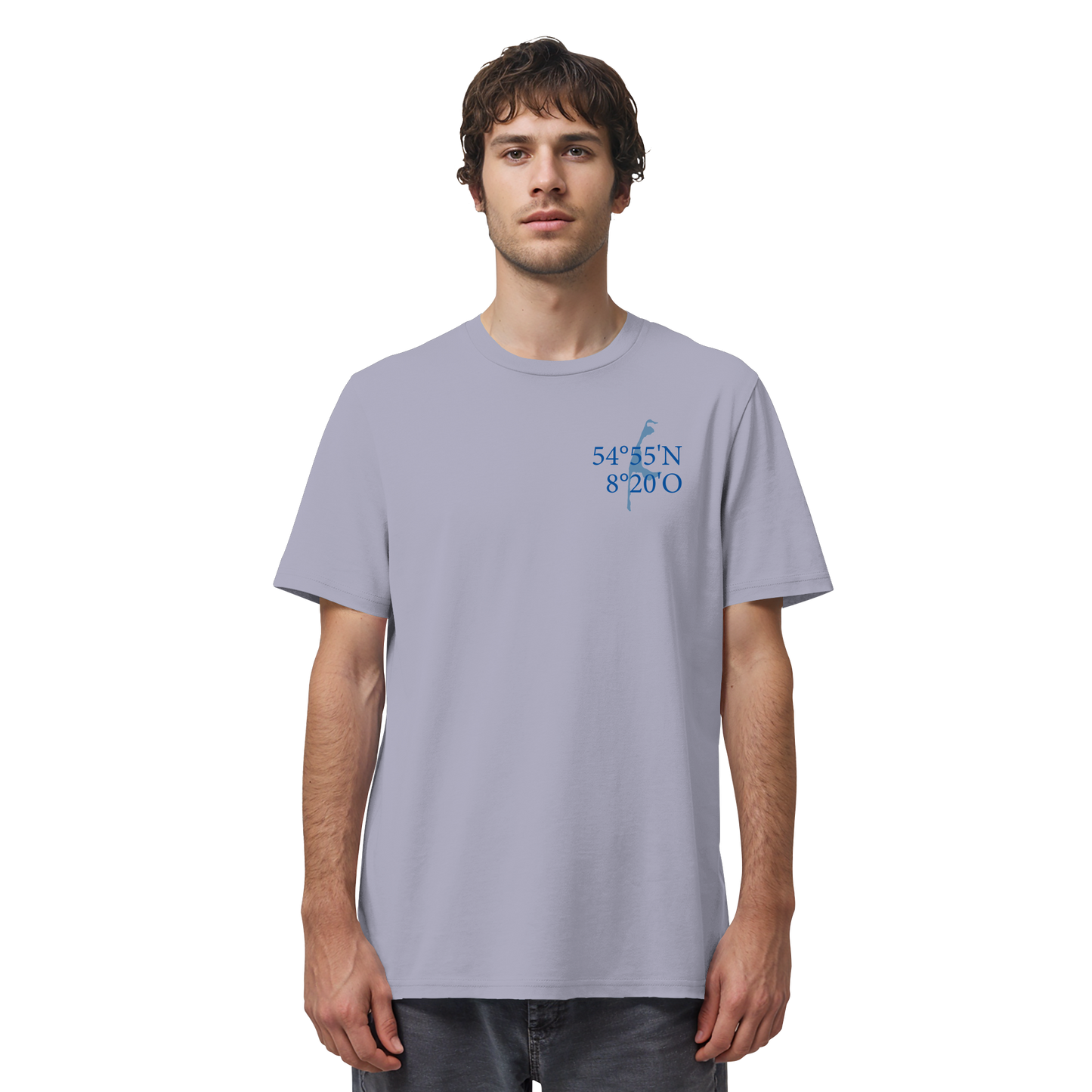 Deine Koordinaten_blau - Basic Shirt
