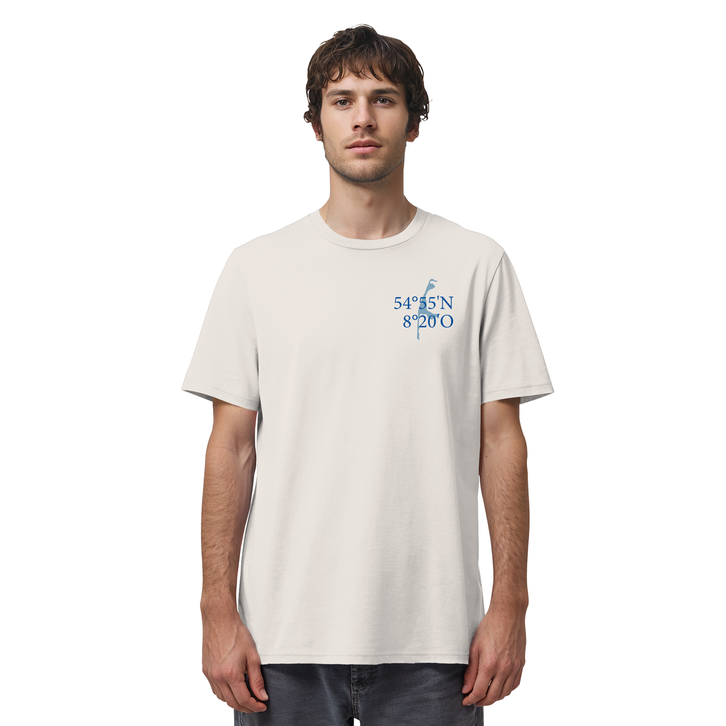 Deine Koordinaten_blau - Basic Shirt