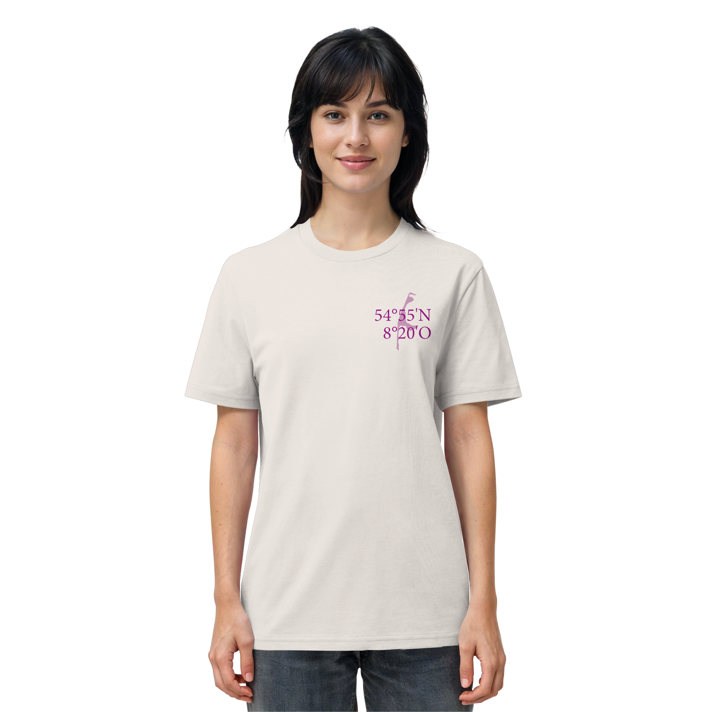 Deine Koordinate_lila - Basic Shirt
