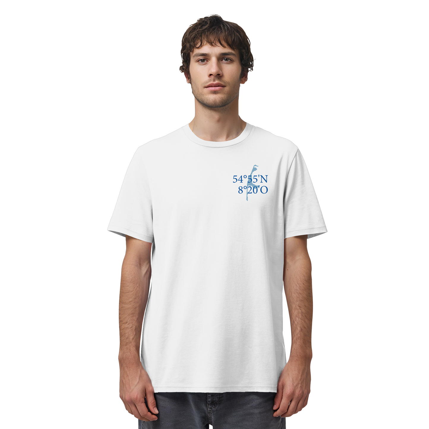 Deine Koordinaten_blau - Basic Shirt