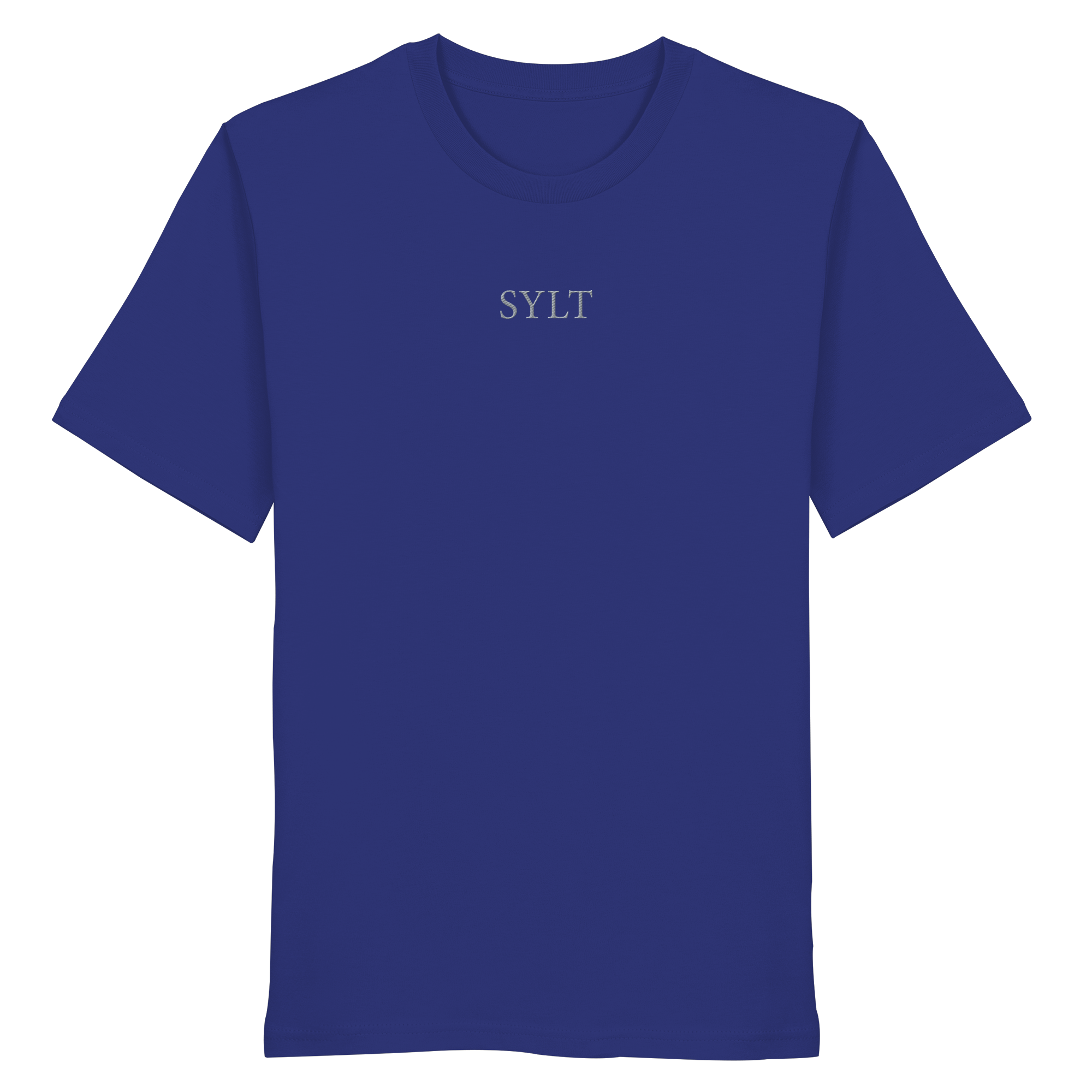 exklusives Sylt Design im Silberstick - Basic T-Shirt